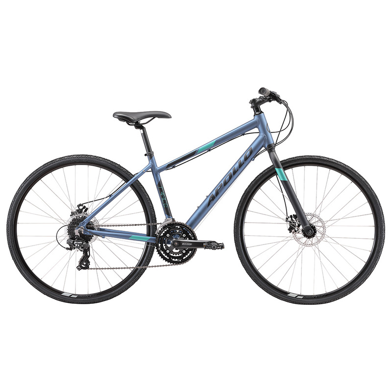 Apollo Trace 20 WS - Womens Urban Bike (Matte Slate / Black / Turquoise)