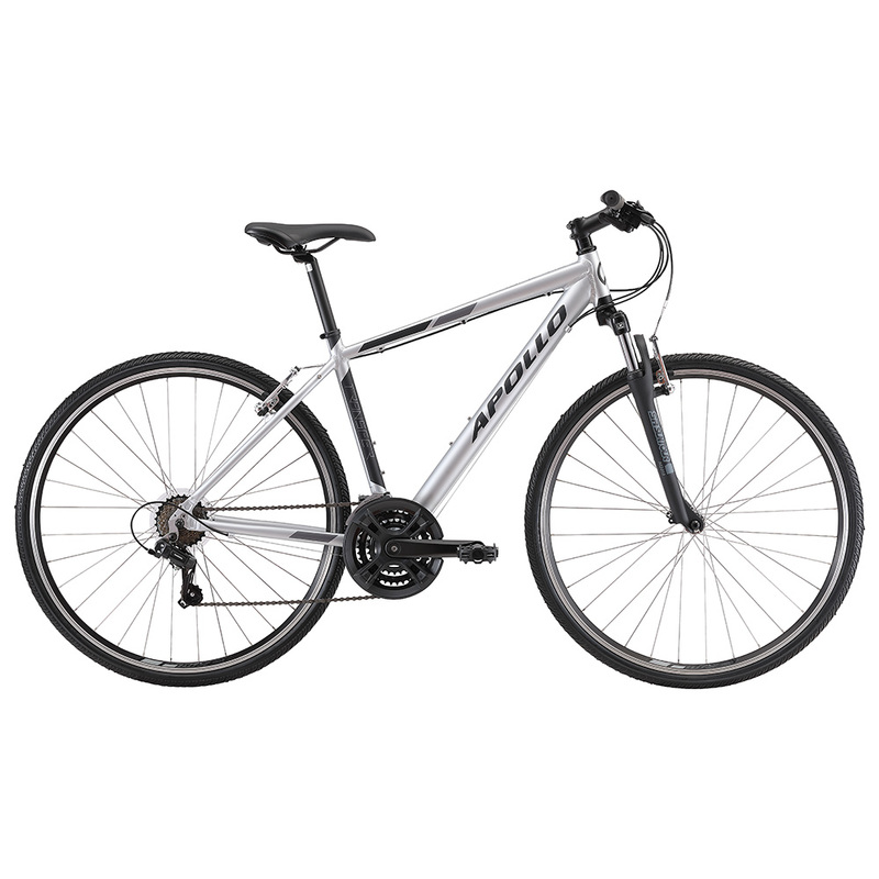 Apollo Transfer 10 - Urban Bike (Matte Silver / Black)