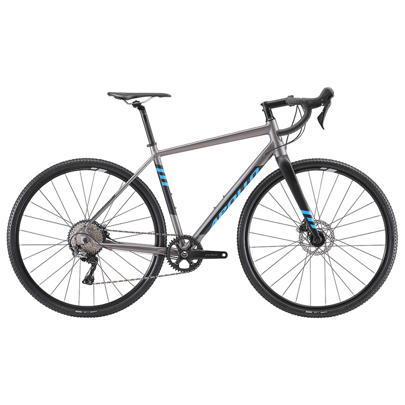 Apollo Scout 21X - Gravel Bike (Matte Charcoal / Black / Blue)