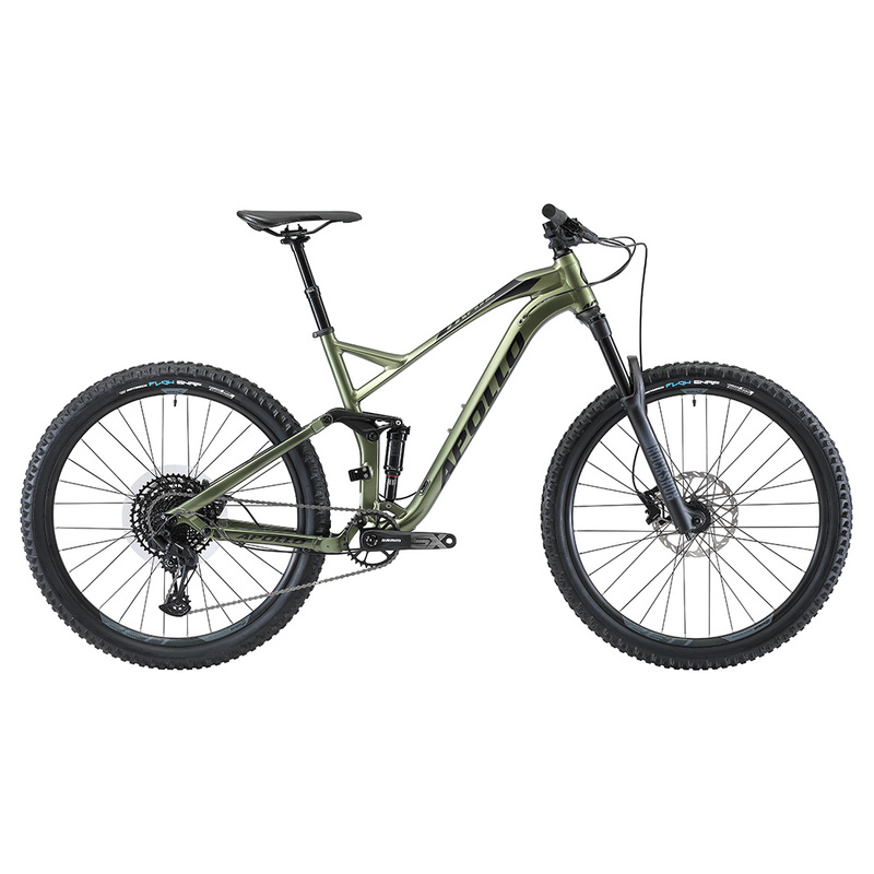 Apollo Trail D 10 - Dual Suspension Trail MTB (Gloss Green / Black)