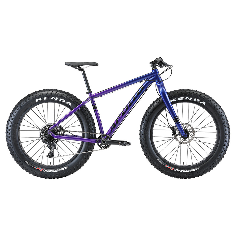 Apollo Stout 20 - 26" Fatbike (Gloss Navy Blue, Purple Fade / Black)