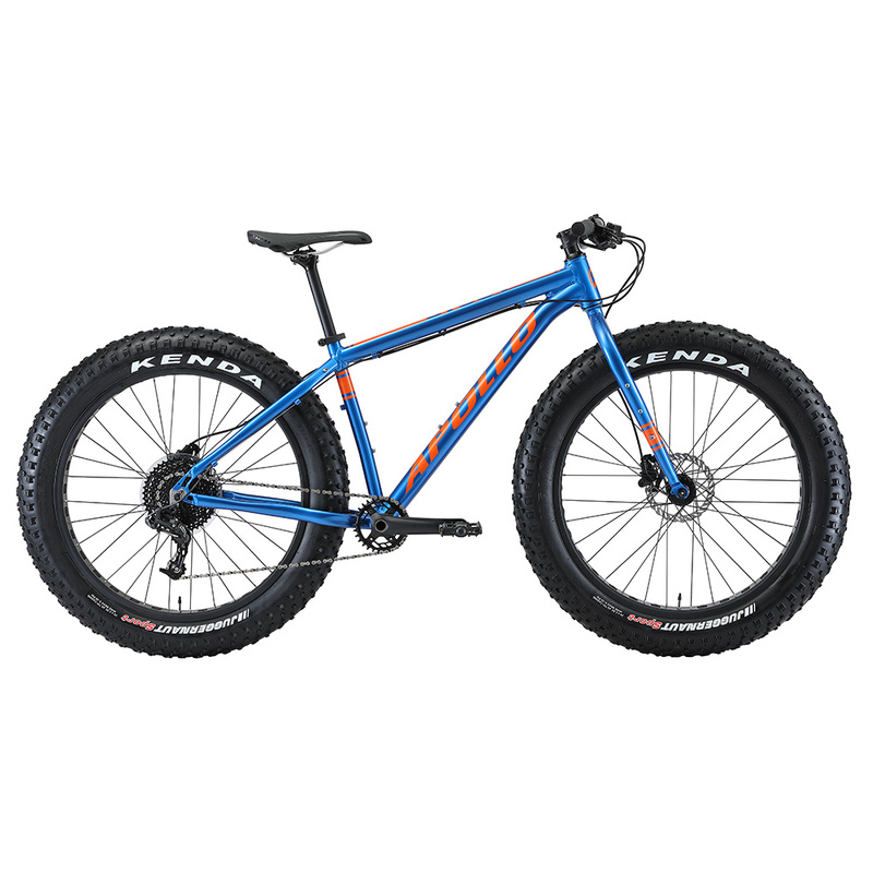 Apollo Stout 10 - 26" Fatbike (Gloss Navy Blue / Orange)