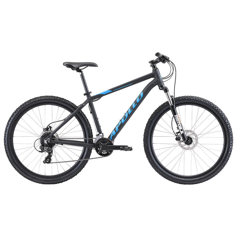 Apollo Aspire 30 - 27.5" Recreational MTB (Matte Black / Blue)