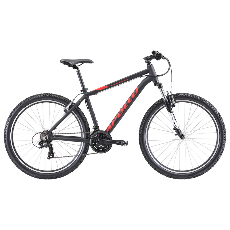 Apollo Aspire 10 - 27.5" Recreational MTB (Matte Black / Red)