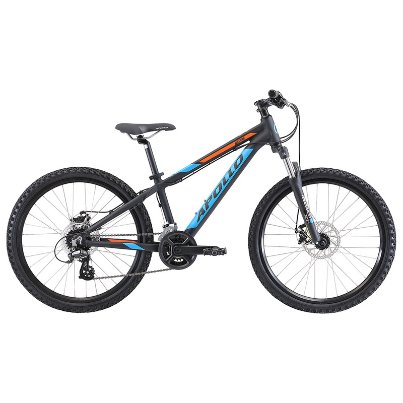 Apollo Aspire 24 - Youth MTB (Matte Black / Blue / Orange)