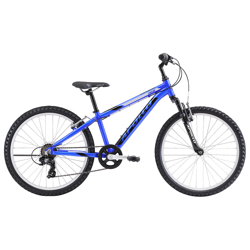 Apollo Cougar - 24" Youth Bike (Gloss Blue / Black / Silver)