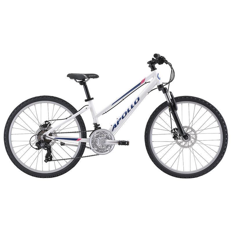 Apollo Verve - 24" Youth Bike (Gloss White / Navy Blue / Pink)