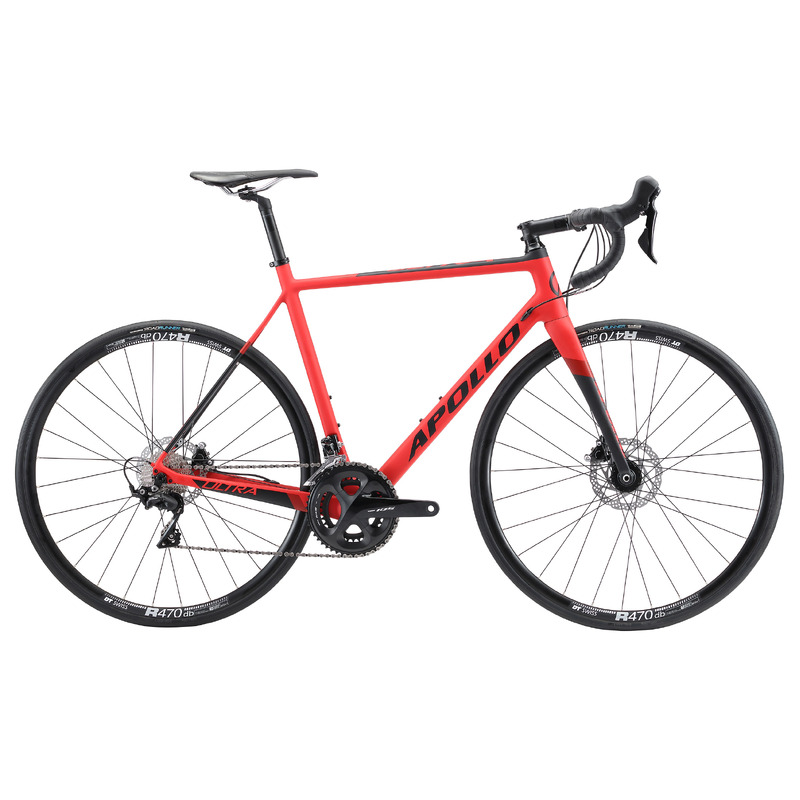 Apollo Ultra 10 - Road Bike (Matte Nude Carbon / Matte Red)