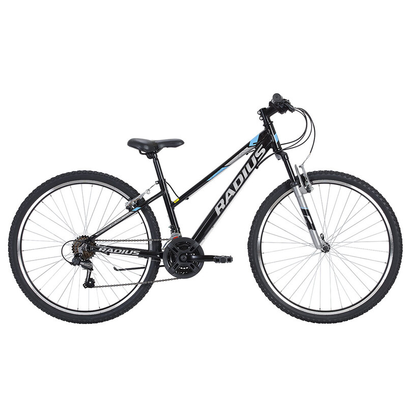 Radius Nova 10 Recreational MTB (Gloss Black / Chrome / Pearl Blue)