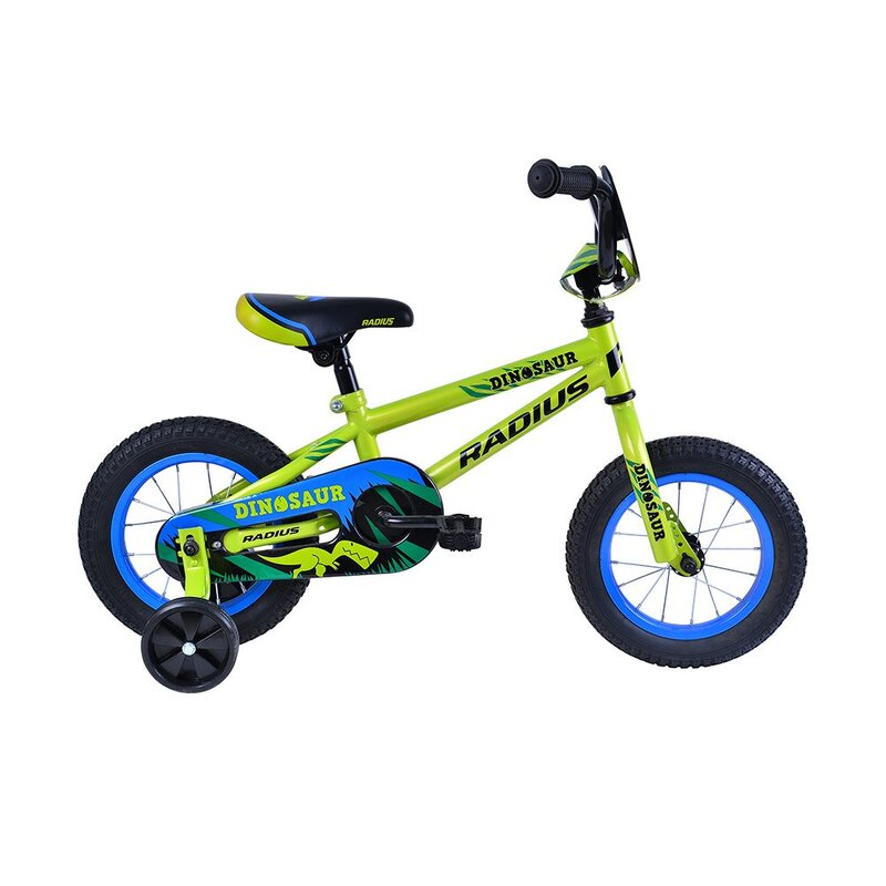 Radius Dinosaur 12" Juvenile Bicycle (Gloss Lime / Blue / Black)