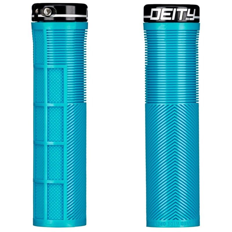 Deity Knuckleduster Lock On Grips Turquoise