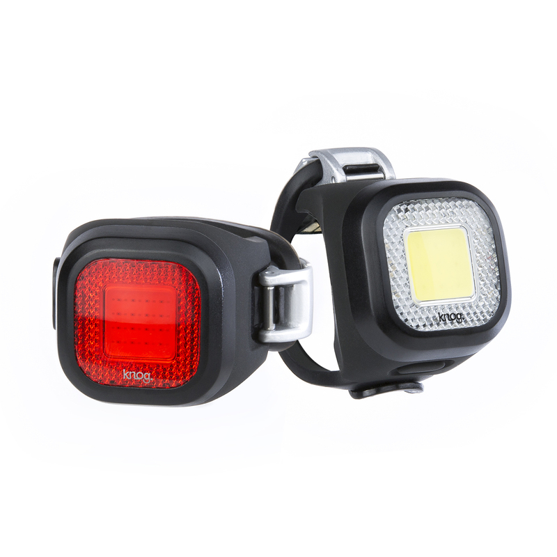 Knog Blinder Mini Chippy Bicycle Light Set - Black