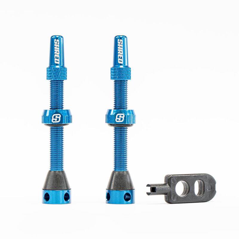 Shred Tubeless Valves Set - 50mm Blue