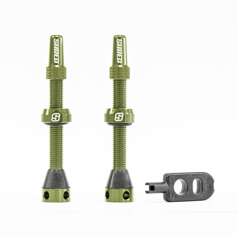 Shred Tubeless Valves Set - 50mm Green